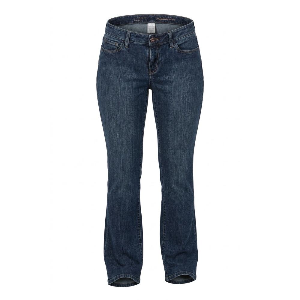 Loft Original Boot Cut Mid Rise Blue Jeans US Womens 8